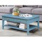 International Concepts Rectangle Spencer Coffee Table, 48 in W X 24 in L X 19 in H, Wood, Antique Rubbed Ocean Blue OT32-8C - alternate 9